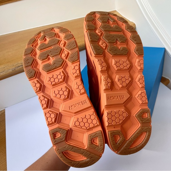 NWT Hoka Clifton Leather Gore-Tex Waterproof Unisex BOCT dark orange copper - Picture 8 of 16